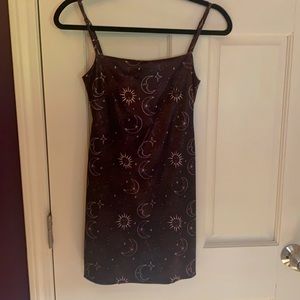 Moon Pattern Mini Dress Urban Outfitters